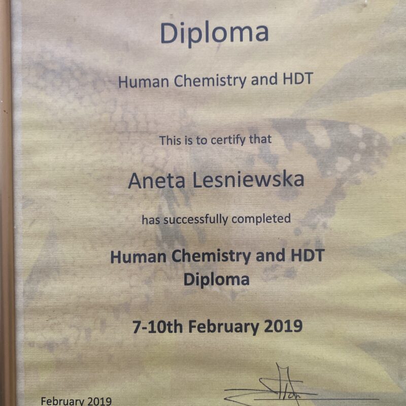mgr Aneta Leśniewska, BSc(Hons), LCH
