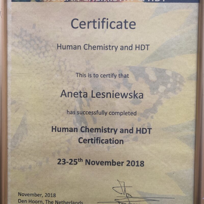 mgr Aneta Leśniewska, BSc(Hons), LCH